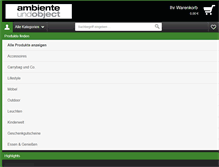 Tablet Screenshot of ambienteundobjectonline.de